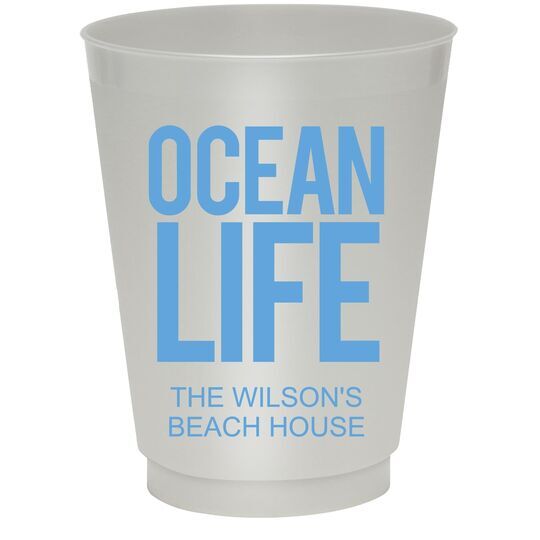 Ocean Life Colored Shatterproof Cups